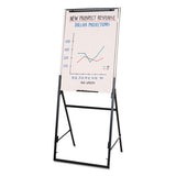 Futura Dry Erase Presentation Easel, Melamine, 26 X 35, White, Black Frame