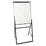 Futura Dry Erase Presentation Easel, Melamine, 26 X 35, White, Black Frame