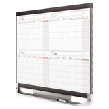 Prestige 2 Magnetic Total Erase 4-month Calendar, 36 X 24, Graphite Color Frame