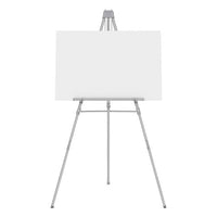 Aluminum Heavy-duty Display Easel, 38" To 66" High, Aluminum, Silver