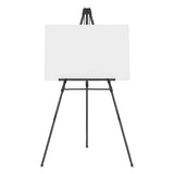 Aluminum Heavy-duty Display Easel, 38" To 66" High, Aluminum, Black