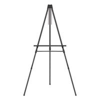 Aluminum Heavy-duty Display Easel, 38" To 66" High, Aluminum, Black