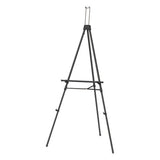 Aluminum Heavy-duty Display Easel, 38" To 66" High, Aluminum, Black