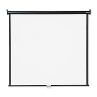 Wall Or Ceiling Projection Screen, 60 X 60, White Matte, Black Matte Casing