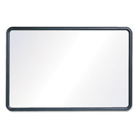 Contour Dry-erase Board, Melamine, 24 X 18, White Surface, Black Frame