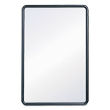 Contour Dry-erase Board, Melamine, 24 X 18, White Surface, Black Frame