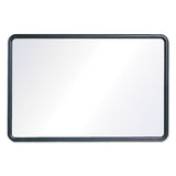 Contour Dry-erase Board, Melamine, 48 X 36, White Surface, Black Frame