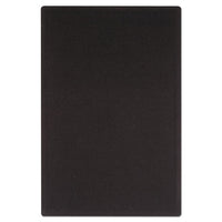 Oval Office Fabric Bulletin Board, 36 X 24, Black