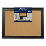 Cork Bulletin Board With Black Frame, 23 X 17