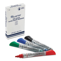 Premium Glass Board Dry Erase Marker, Broad Bullet Tip, Assorted Colors, 4-pack