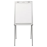 Dry-erase Steel Easel, Melamine, 29 X 40, White, Aluminum Frame