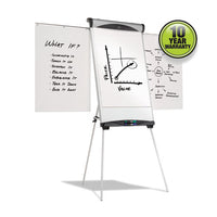 Dry-erase Steel Easel, Melamine, 29 X 40, White, Aluminum Frame