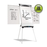 Dry-erase Steel Easel, Melamine, 29 X 40, White, Aluminum Frame
