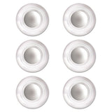 Glass Magnets, Large, 0.45" Dia, Clear, 6-pack