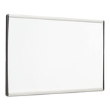 Magnetic Dry-erase Board, Steel, 18 X 30, White Surface, Silver Aluminum Frame