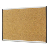 Arc Frame Cork Cubicle Board, 14 X 24, Tan, Aluminum Frame