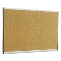 Arc Frame Cork Cubicle Board, 18 X 30, Tan, Aluminum Frame