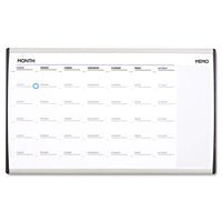 Magnetic Dry-erase Calendar, 18 X 30, White Surface, Silver Aluminum Frame