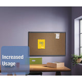 Prestige Bulletin Board, Brown Graphite-blend Surface, 48 X 36, Aluminum Frame