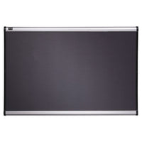 Prestige Bulletin Board, Diamond Mesh Fabric, 36 X 24, Gray-aluminum Frame