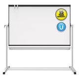 Prestige 2 Mobile Presentation Easel,  6 Ft X 4 Ft, Silver-graphite