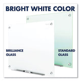 Brilliance Glass Dry-erase Boards, 24 X 18, White Surface