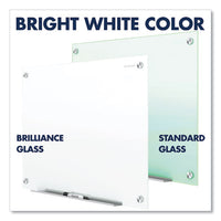 Brilliance Glass Dry-erase Boards, 96 X 48, White Surface