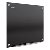 Infinity Magnetic Glass Marker Board, 36 X 24, Black