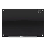 Infinity Black Glass Magnetic Marker Board, 72 X 48