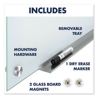 Infinity Magnetic Glass Marker Board, 72 X 48, White