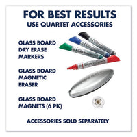 Element Framed Magnetic Glass Dry-erase Boards, 74" X 42", Aluminum Frame