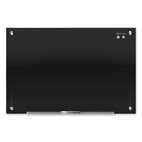 Infinity Black Glass Magnetic Marker Board, 96 X 48