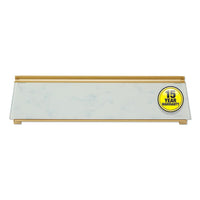 Glass Dry Erase Desktop Computer Pad, 18 X 6, Marble