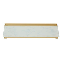 Glass Dry Erase Desktop Computer Pad, 18 X 6, Marble