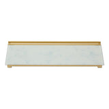 Glass Dry Erase Desktop Computer Pad, 18 X 6, Marble