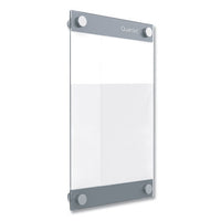 Infinity Customizable Magnetic Glass Dry-erase Board, 8.5 X 11, White
