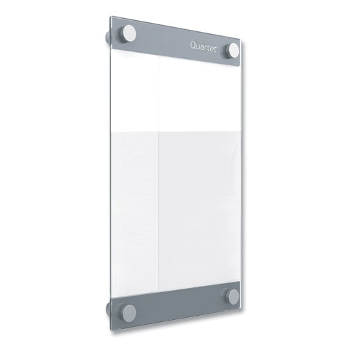 Infinity Customizable Magnetic Glass Dry-erase Board, 8.5 X 11, White