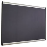 Prestige Plus Magnetic Fabric Bulletin Board, 36 X 24, Aluminum Frame