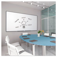 Fusion Nano-clean Magnetic Whiteboard, 48 X 36, Black Frame