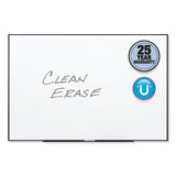 Fusion Nano-clean Magnetic Whiteboard, 48 X 36, Black Frame