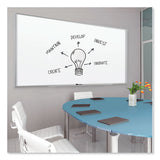 Fusion Nano-clean Magnetic Whiteboard, 72 X 48, Silver Frame