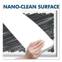 Fusion Nano-clean Magnetic Whiteboard, 96 X 48, Silver Frame