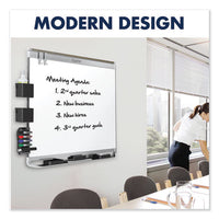 Prestige 2 Duramax Magnetic Porcelain Whiteboard, 48 X 36, Mahogany Frame