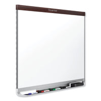 Prestige 2 Duramax Magnetic Porcelain Whiteboard, 48 X 36, Mahogany Frame