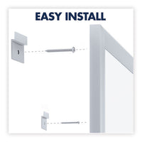 Classic Series Total Erase Dry Erase Board, 48 X 36, Silver Aluminum Frame