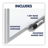 Classic Series Total Erase Dry Erase Board, 48 X 36, Silver Aluminum Frame