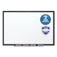 Classic Series Total Erase Dry Erase Board, 60 X 36, White Surface, Black Frame