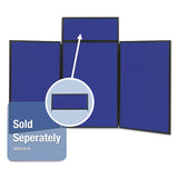 Show-it! Display System, 72 X 36, Blue-gray Surface, Black Frame