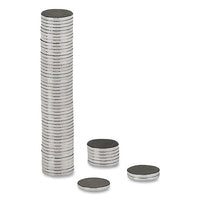 Matrix Magnets, Circles, 0.38" Dia, Silver, 50-pack
