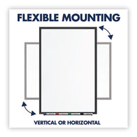 Classic Series Nano-clean Dry Erase Board, 24 X 18, Black Aluminum Frame